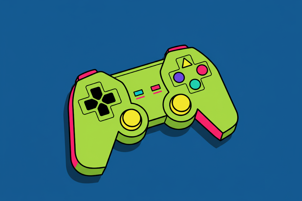 illustration game console features
